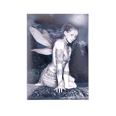 Black and White Fairy Greeting Card