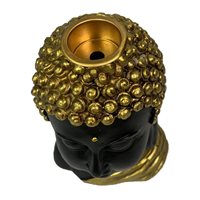 Gold Buddha Head Backflow Incense Burner
