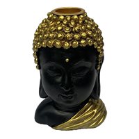 Gold Buddha Head Backflow Incense Burner