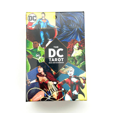 DC Tarot Deck and Guide Book by Casey Gilly & Artwork by 17th and Oak