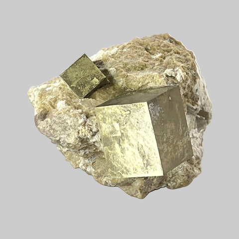 Pyrite on Matrix