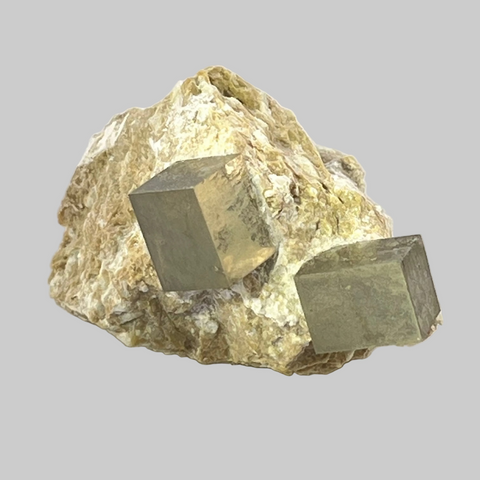 Pyrite on Matrix