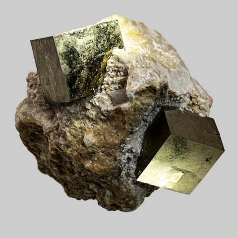 Pyrite on Matrix