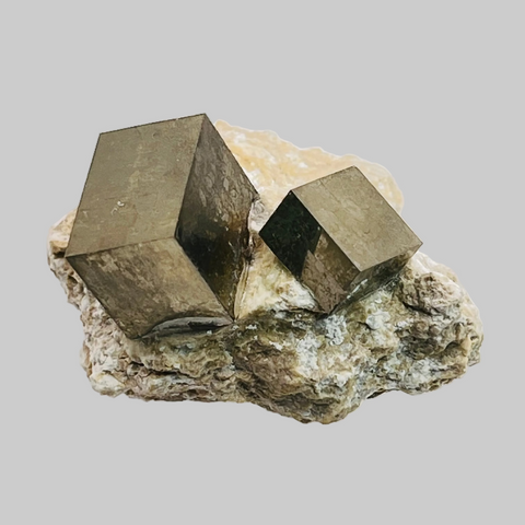 Pyrite on Matrix