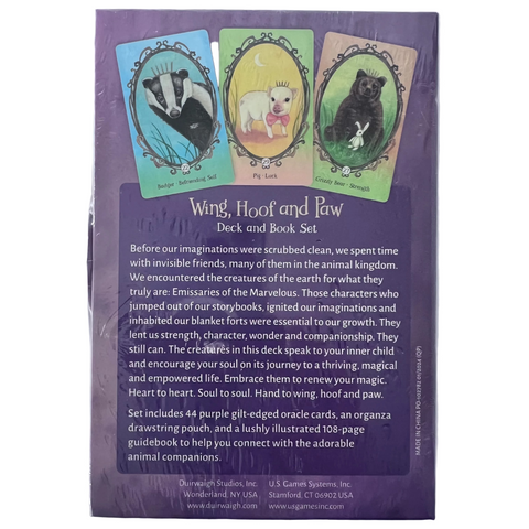 WING, HOOF AND PAW ORACLE CARDS BY ANGI SULLINS, STEPHANIE ROBERTS