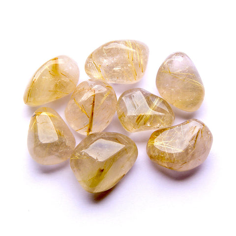 Golden Rutile Quartz Tumbled Crystal