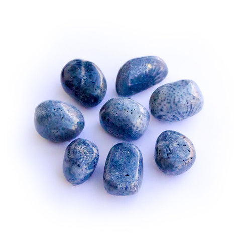 Coral Tumbled Crystal (Blue)
