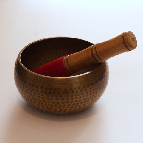 Tibetan Singing Bowl - Buddha Hammered 12cm