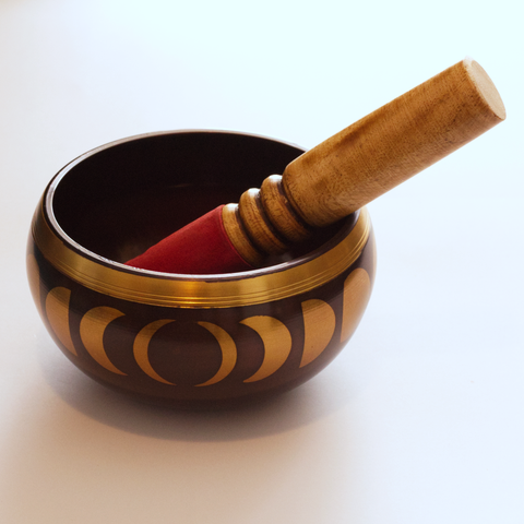 Tibetan Singing Bowl - Brass Eclipse 12cm