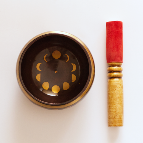 Tibetan Singing Bowl - Brass Eclipse 12cm